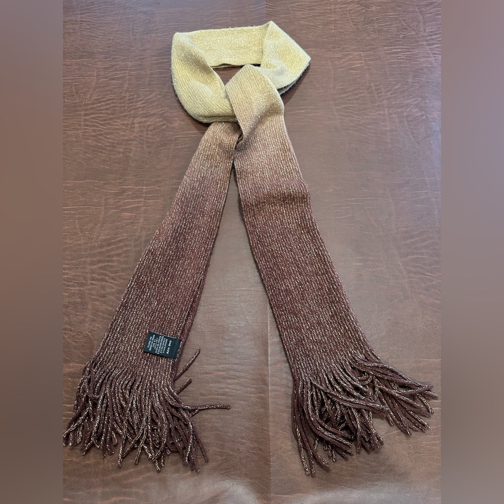 Beige and Brown Gradient Scarf